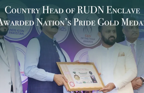 CountryHead RUDN Enclave Awarded Nation Pride Gold Medal Award